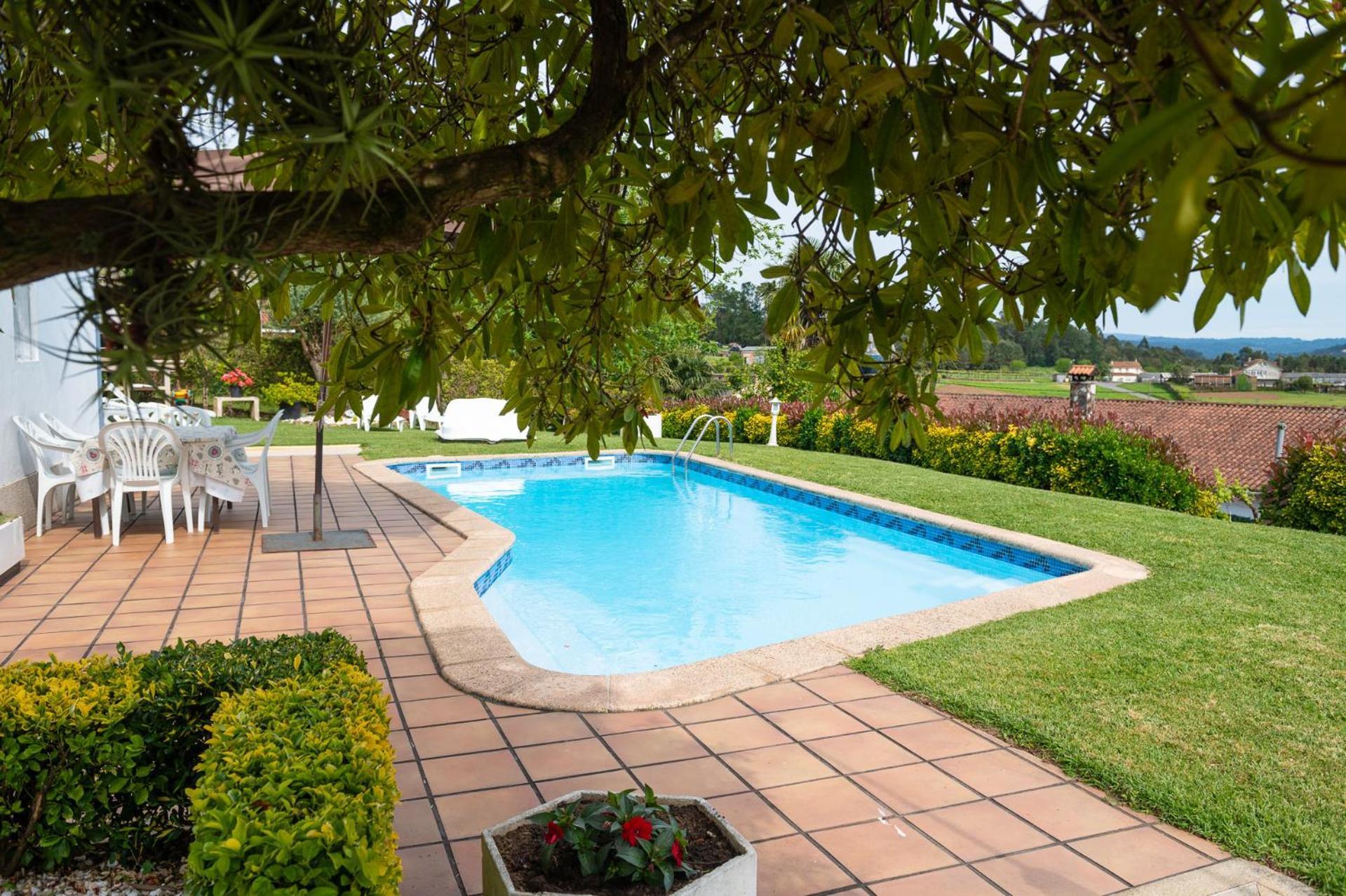 Villa Casa Tarrio Con Piscina - Santiago De Compostela à Boqueixon Extérieur photo